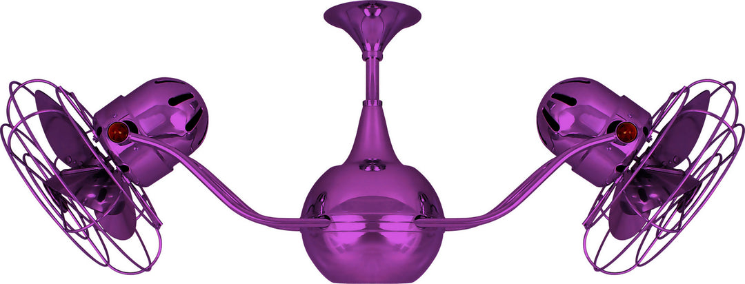 Matthews Fan Company Vent-Bettina VB-LTPURPLE-MTL Ceiling Fan 42 - Light Purple, Ametista/