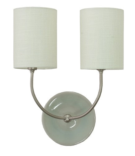 House of Troy Scatchard GS775-2-SNGG Wall Sconce Light - Gray Gloss And Satin Nickel