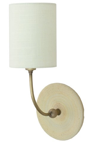 House of Troy Scatchard GS775-ABOT Wall Sconce Light - Oatmeal And Antique Brass