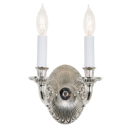 JVI Designs Traditional Brass 332-15 Wall Light - Polished Nickel
