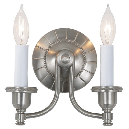 JVI Designs Traditional Brass 827-17 Wall Light - Pewter