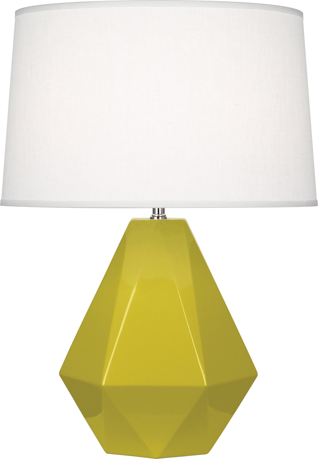 Robert Abbey Lighting CI930 Delta Lamp Citron Glazed