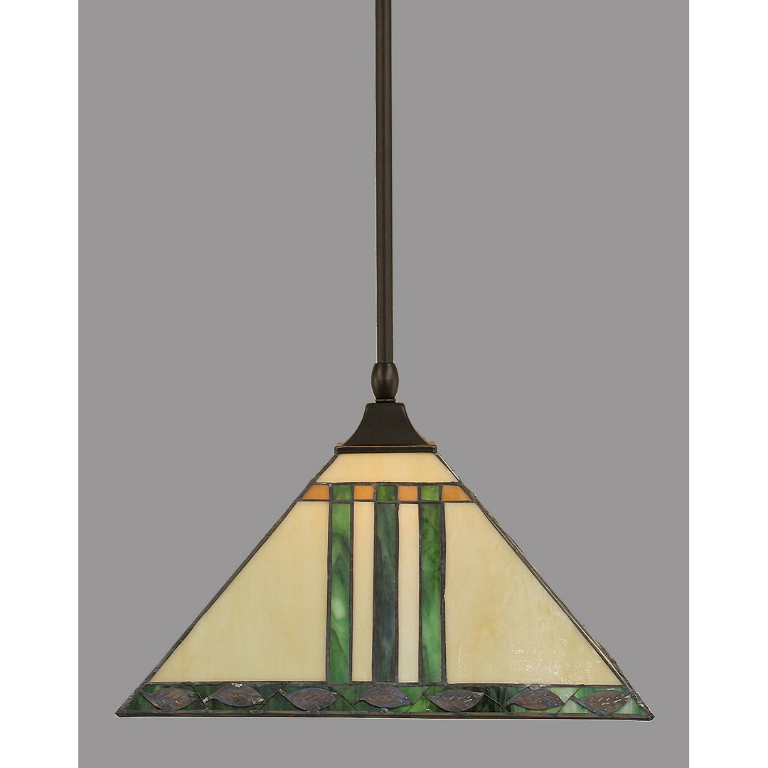 Toltec Square 13-dg-957 Pendant Light - Dark Granite