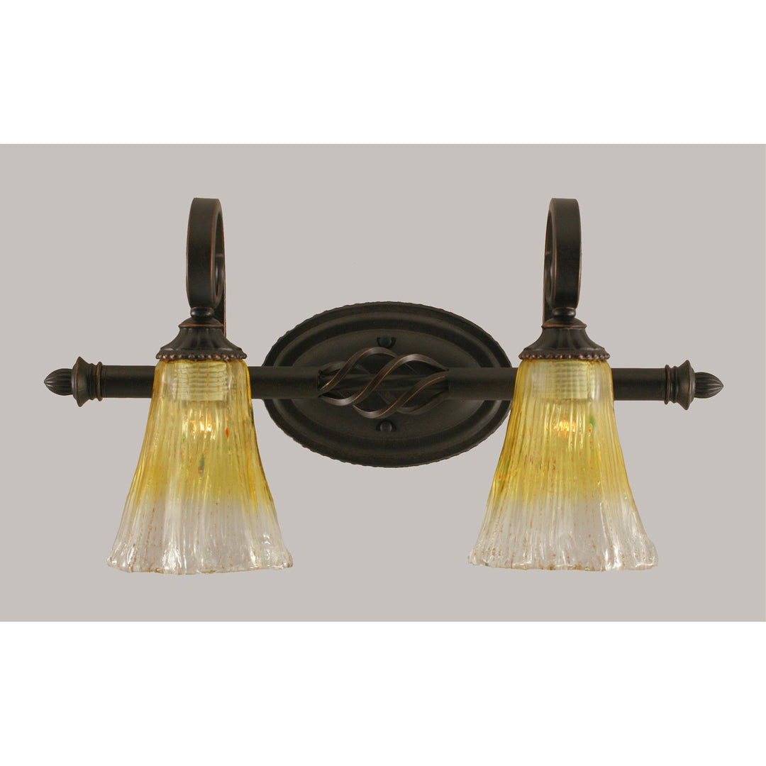 Toltec Elegant 162-dg-724 Bath Vanity Light 21 in. wide - Dark Granite