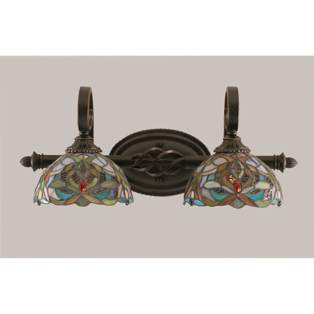 Toltec Eleganté 162-dg-9905 Bath Vanity Light 21 in. wide - Dark Granite