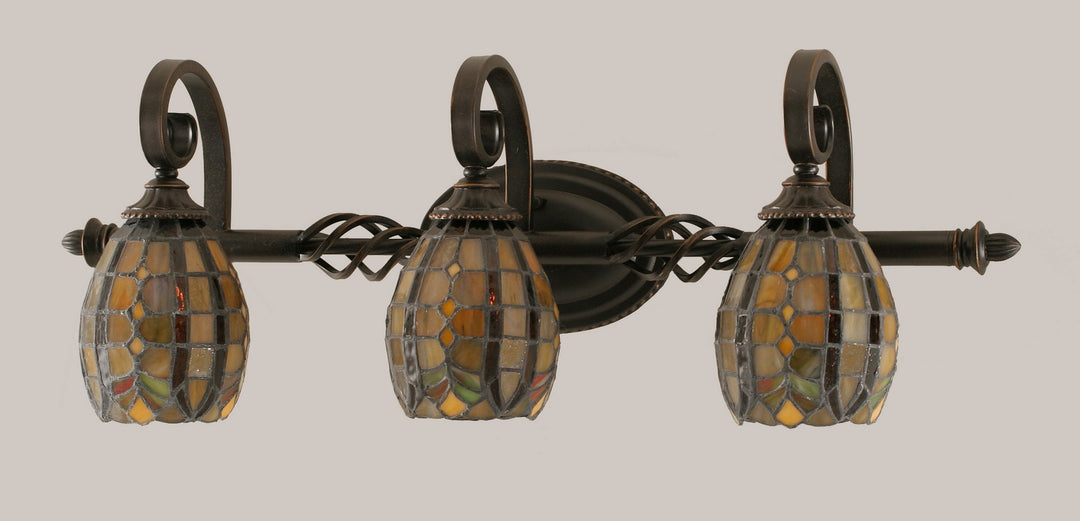 Toltec Elegant 163-DG-9871 Bath Vanity Light 30 in. wide - Dark Granite