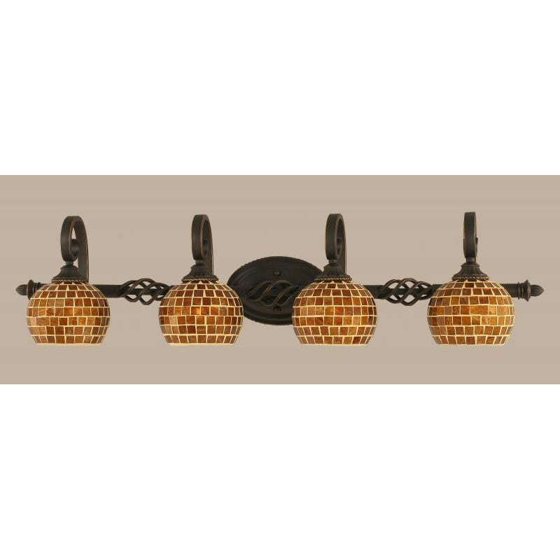 Toltec Elegant 164-dg-402 Bath Vanity Light 40 in. wide - Dark Granite