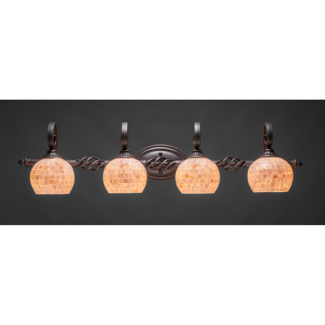 Toltec Eleganté 164-dg-405 Bath Vanity Light 40 in. wide - Dark Granite