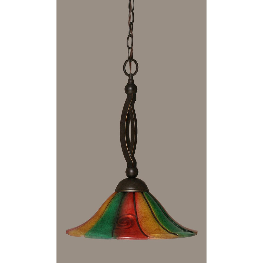 Toltec Bow 271-dg-764 Pendant Light - Dark Granite