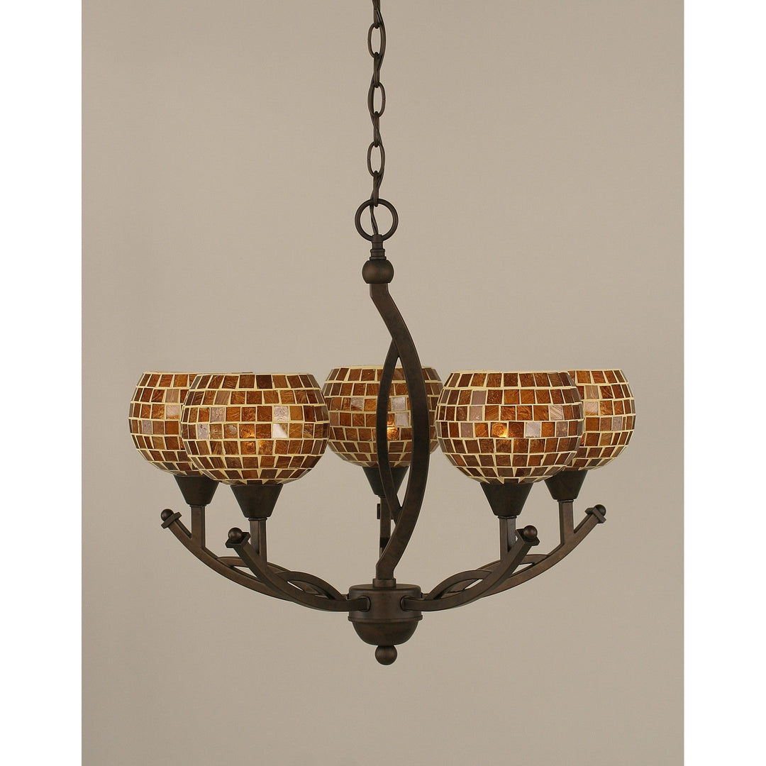 Toltec Bow 275-brz-402 Chandelier Light - Bronze