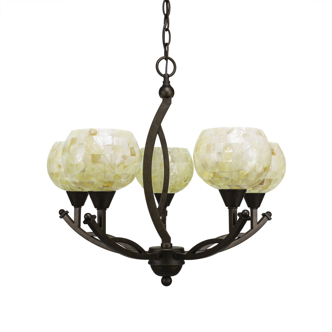 Toltec Bow 275-brz-405 Chandelier Light - Bronze