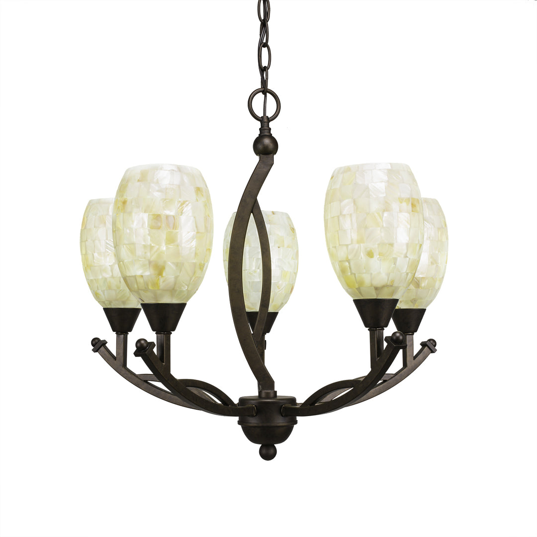 Toltec Bow 275-brz-406 Chandelier Light - Bronze