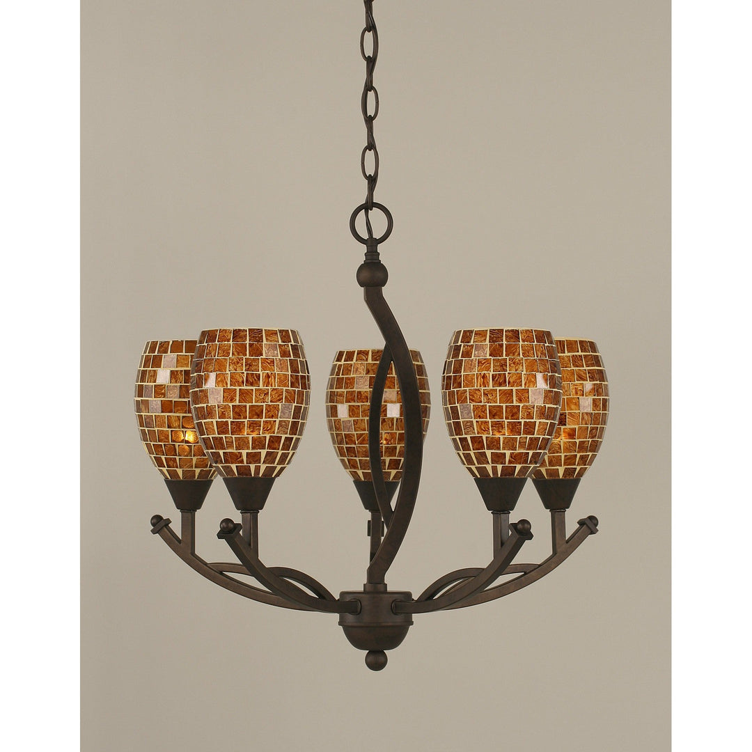 Toltec Bow 275-brz-409 Chandelier Light - Bronze