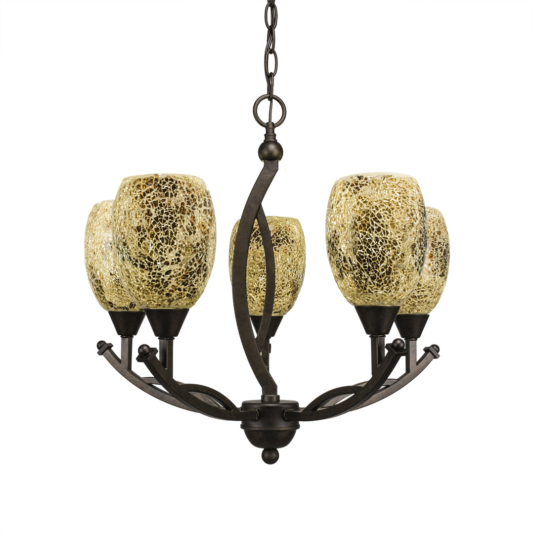 Toltec Bow 275-brz-4175 Chandelier Light - Bronze