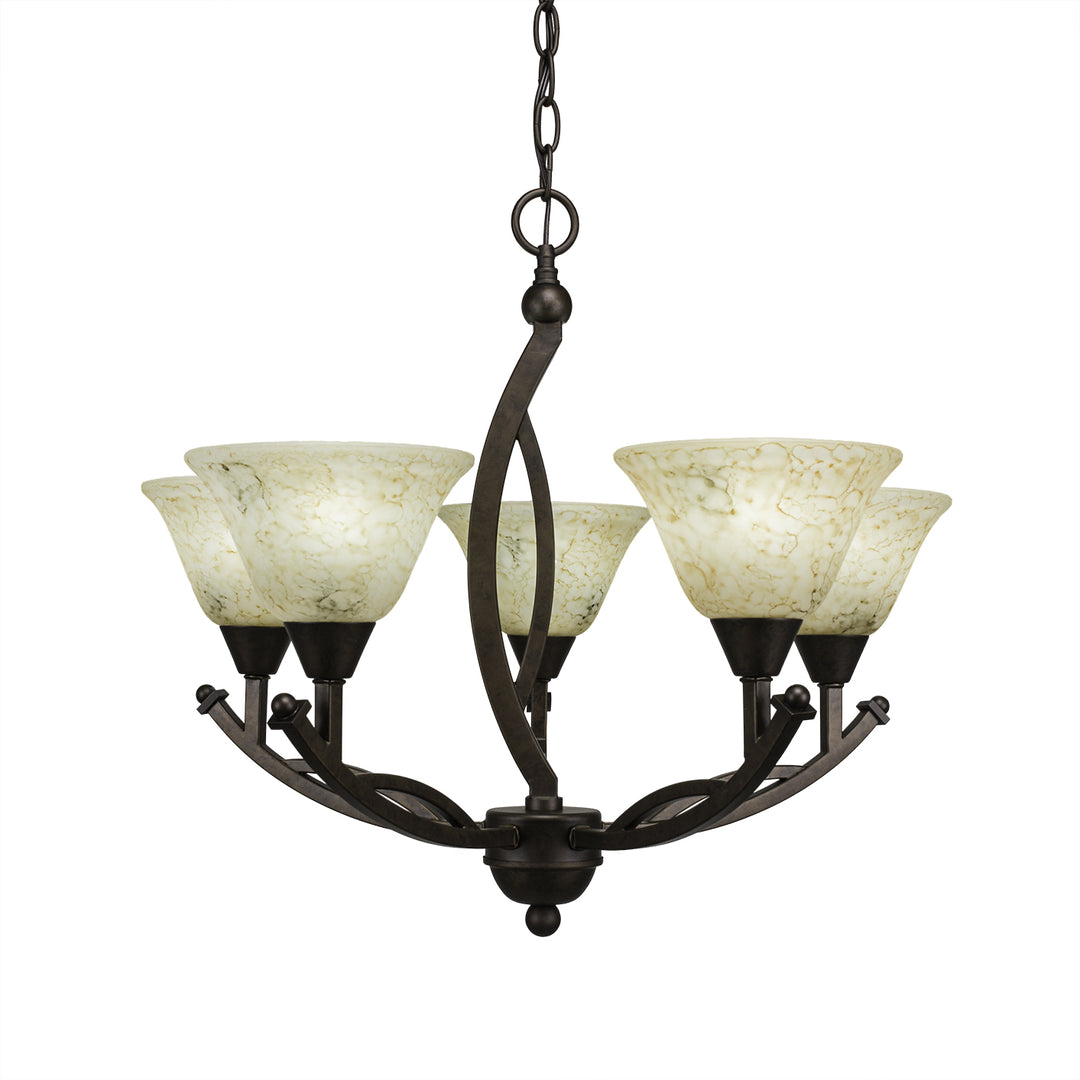 Toltec Bow 275-brz-508 Chandelier Light - Bronze