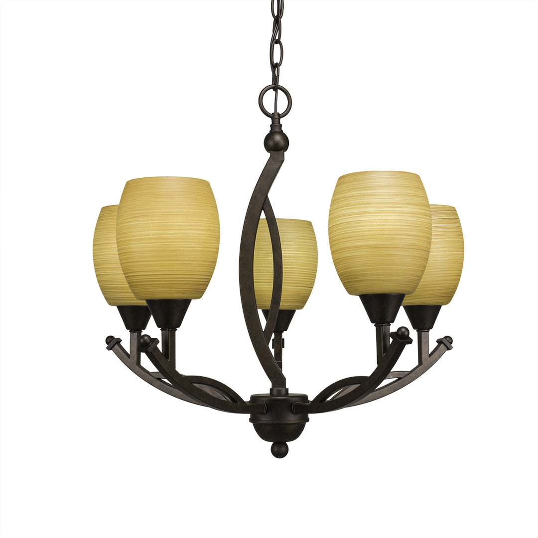 Toltec Bow 275-brz-625 Chandelier Light - Bronze