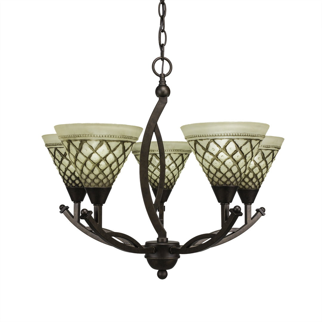Toltec Bow 275-brz-7185 Chandelier Light - Bronze