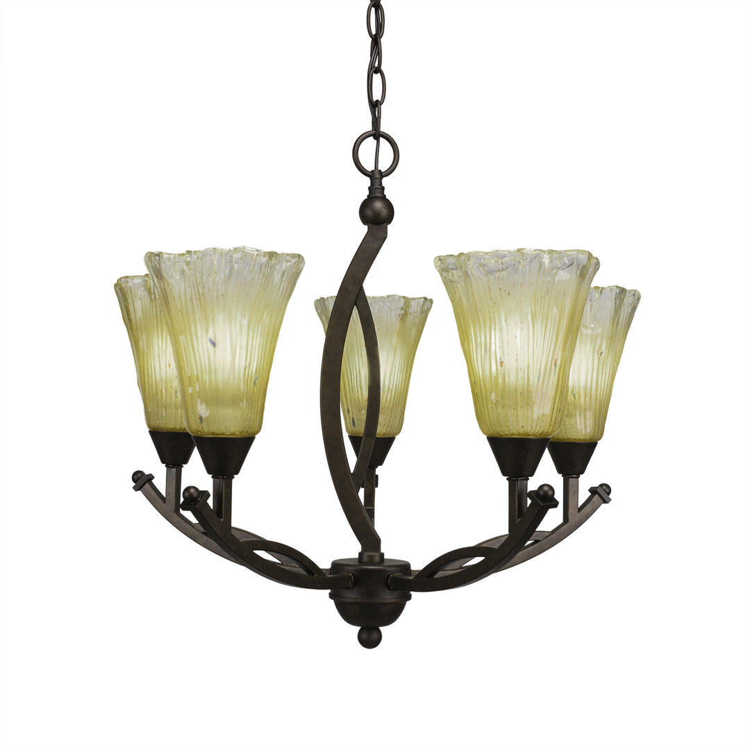 Toltec Bow 275-brz-720 Chandelier Light - Bronze