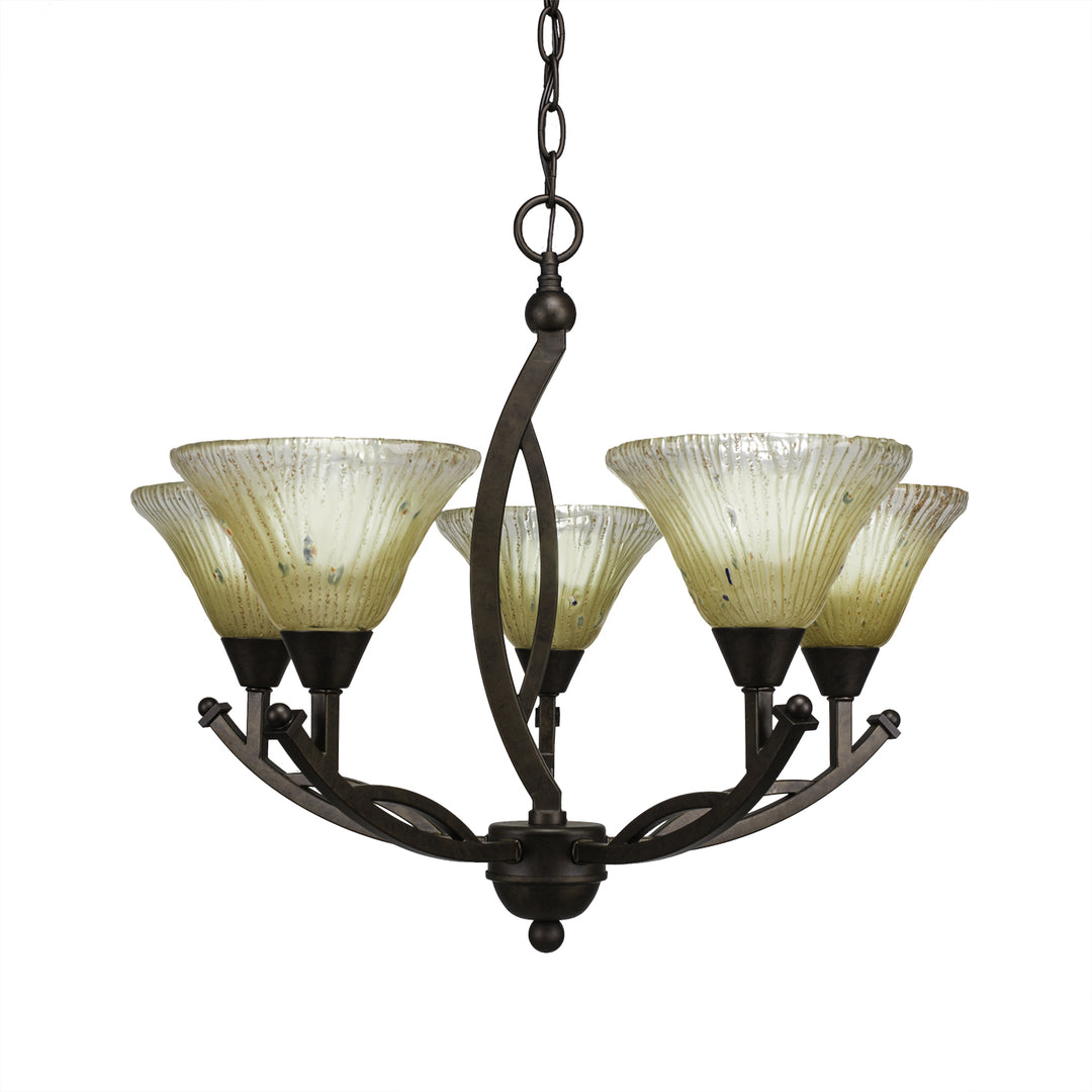 Toltec Bow 275-brz-750 Chandelier Light - Bronze