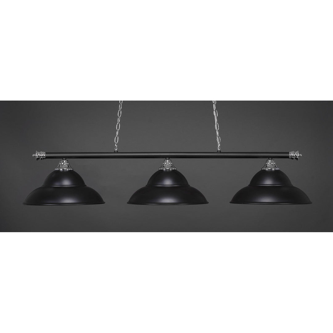 Toltec Oxford 373-chmb-429-mb Pendant Light - Chrome & Matte Black