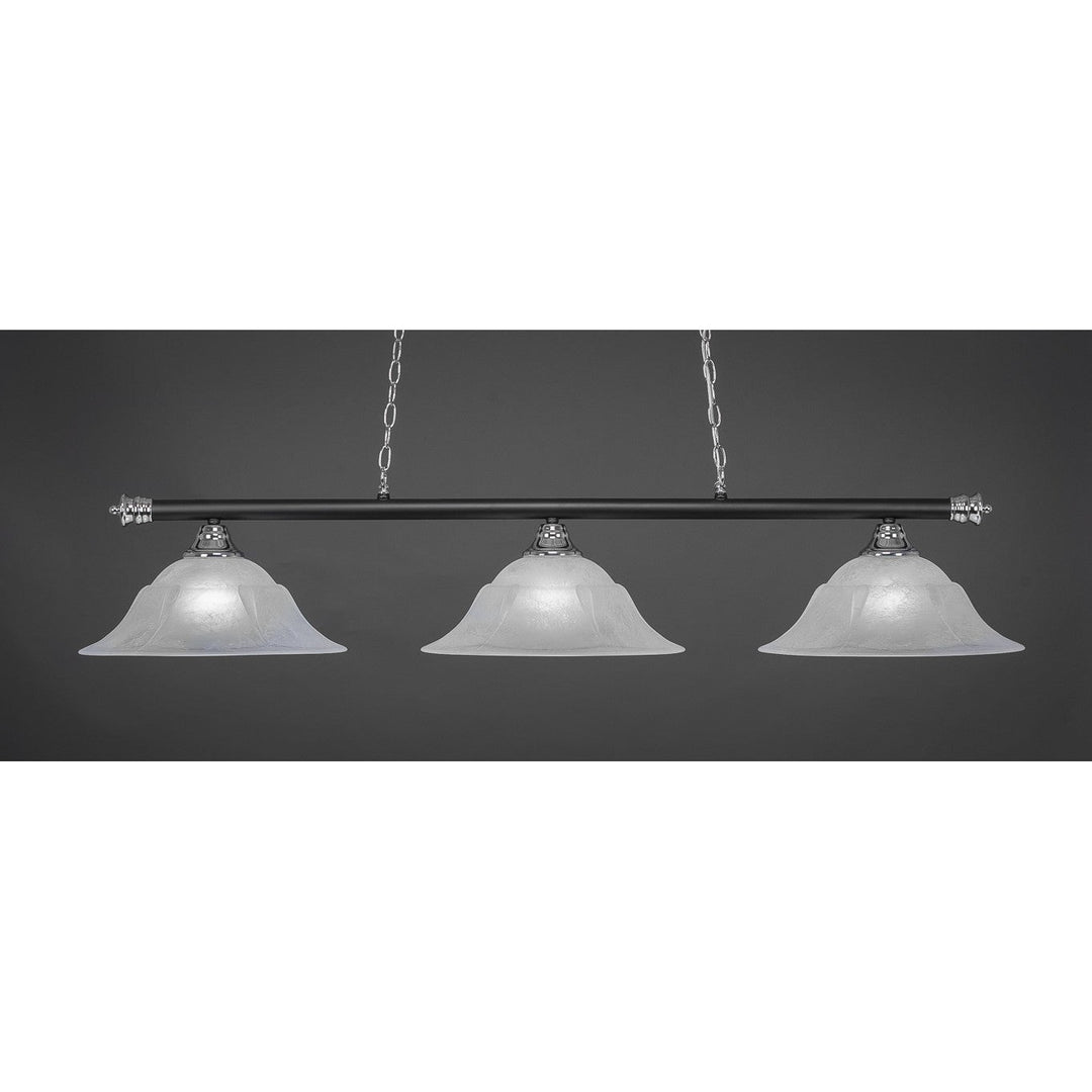 Toltec Oxford 373-chmb-53615 Pendant Light - Chrome & Matte Black