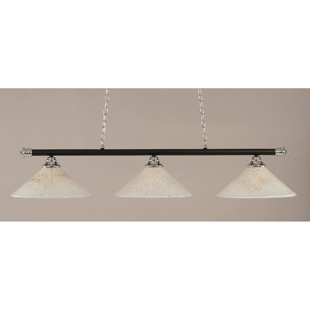 Toltec Oxford 373-chmb-714 Pendant Light - Chrome/Matte Black