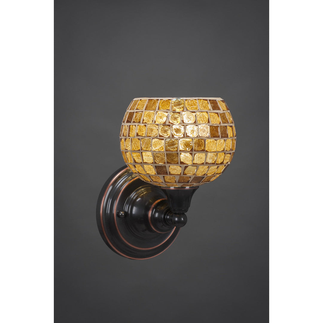 Toltec Any 40-bc-402 Wall Sconce Light - Black Copper