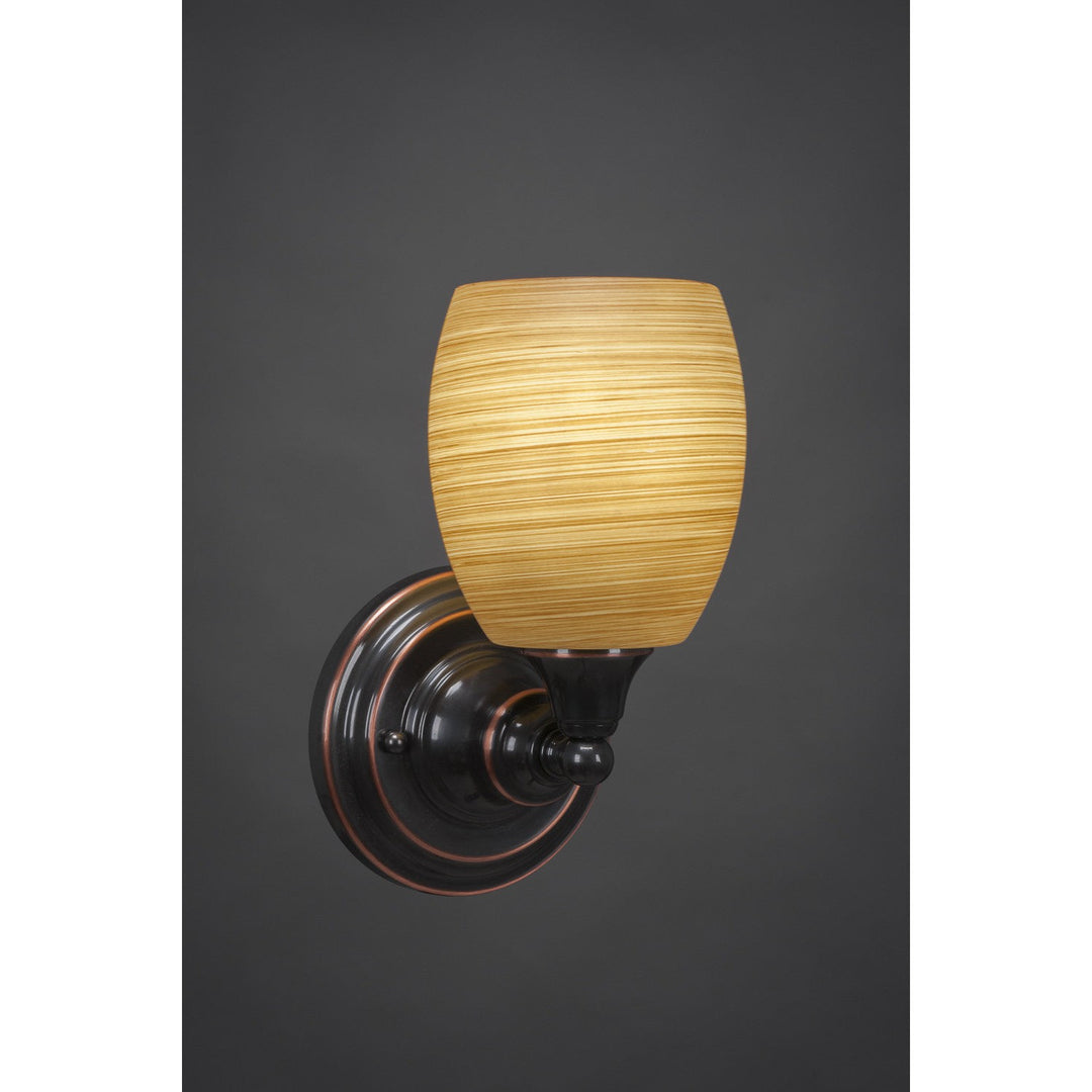Toltec Any 40-bc-625 Wall Sconce Light - Black Copper