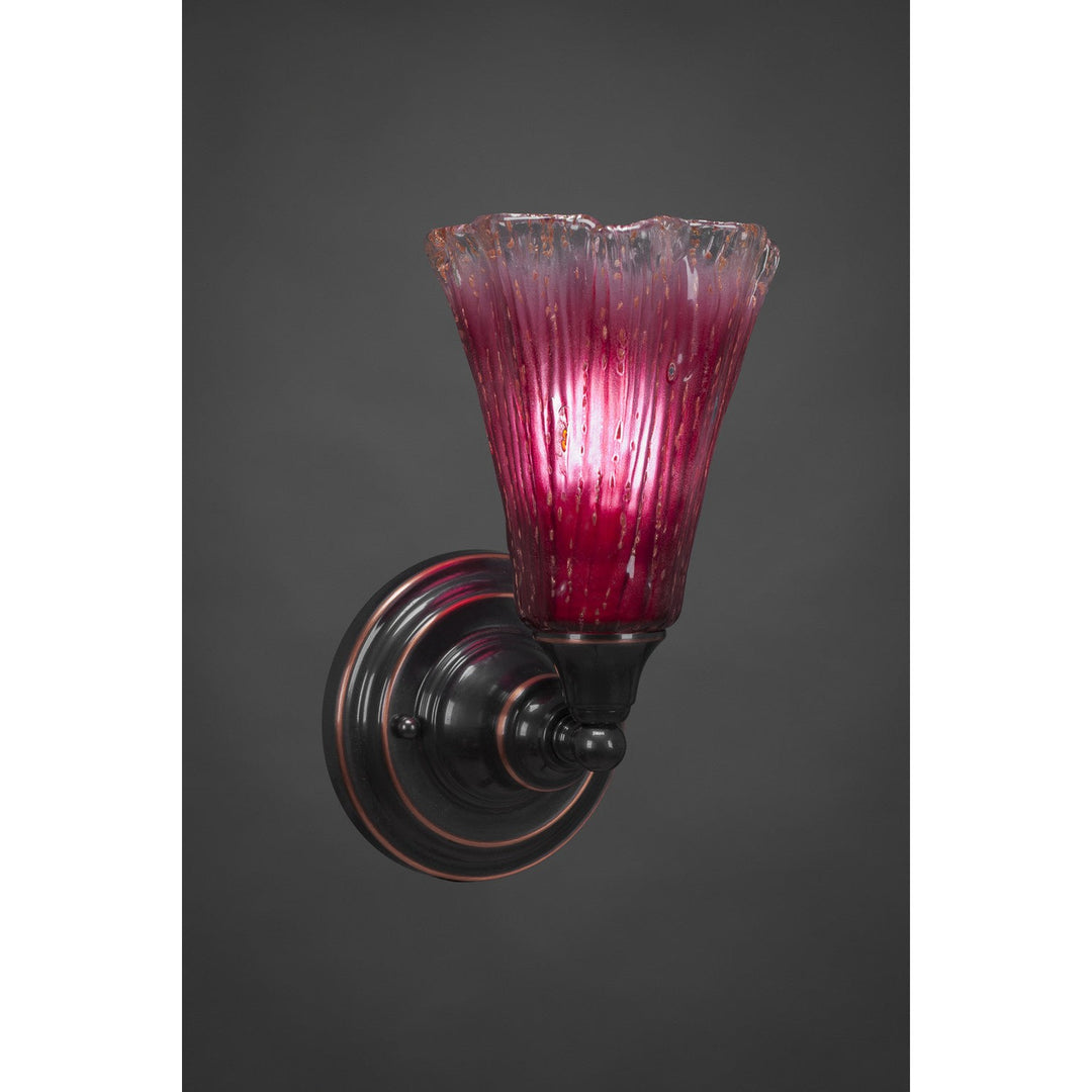 Toltec Any 40-bc-726 Wall Sconce Light - Black Copper