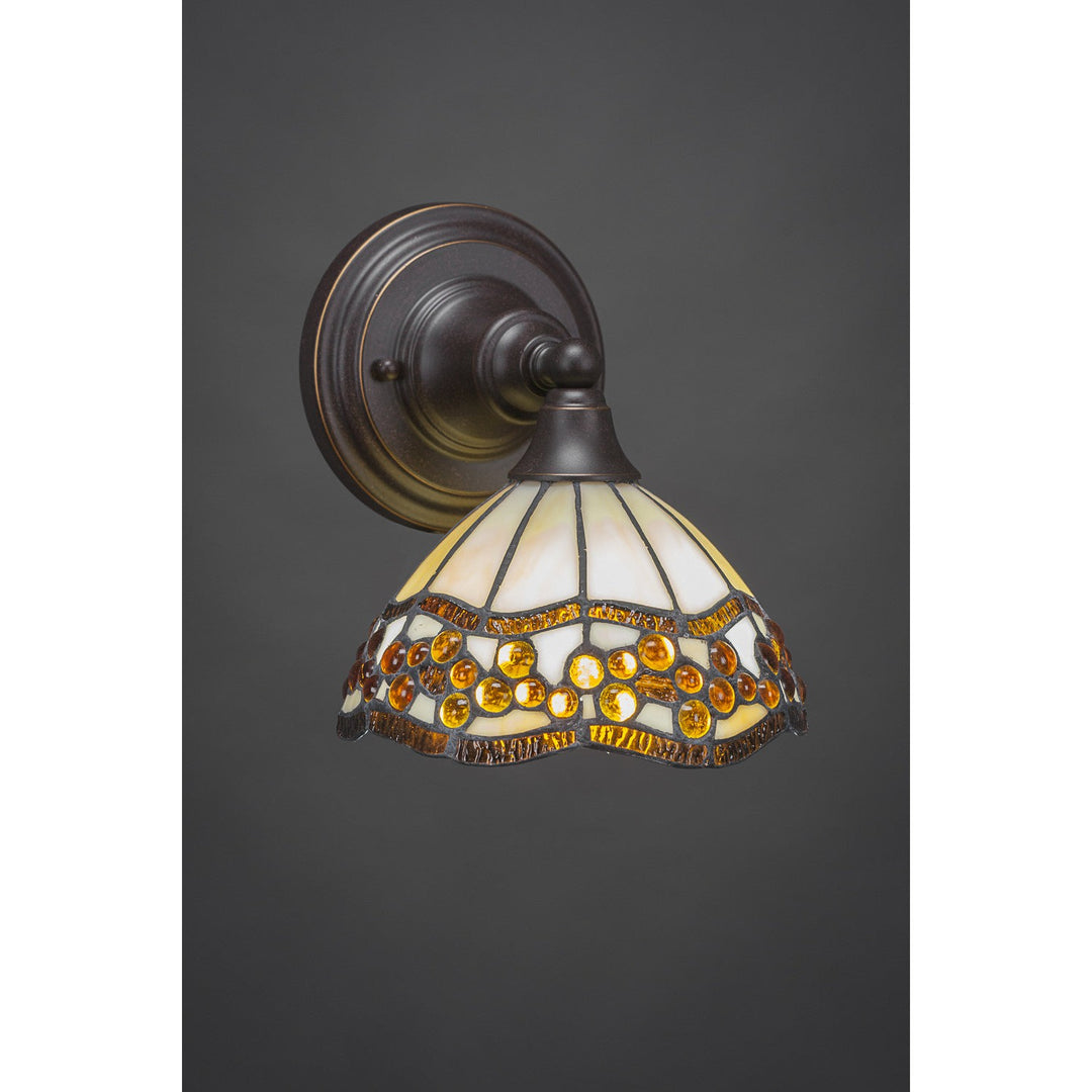 Toltec Any 40-dg-9975 Wall Sconce Light - Dark Granite