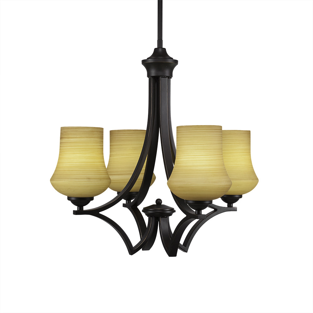 Toltec Zilo 564-dg-680 Chandelier Light - Dark Granite