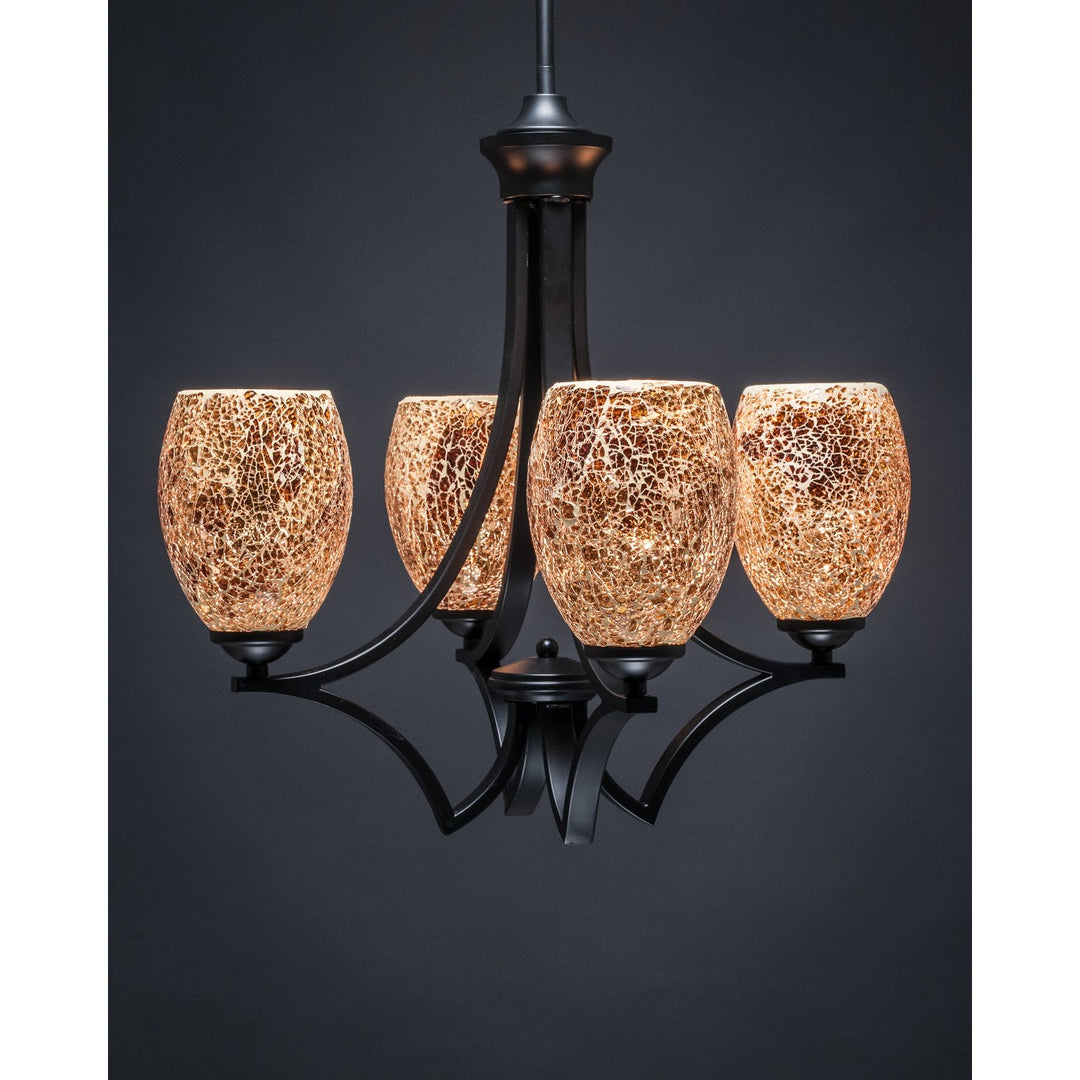 Toltec Zilo 564-mb-4175 Chandelier Light - Matte Black