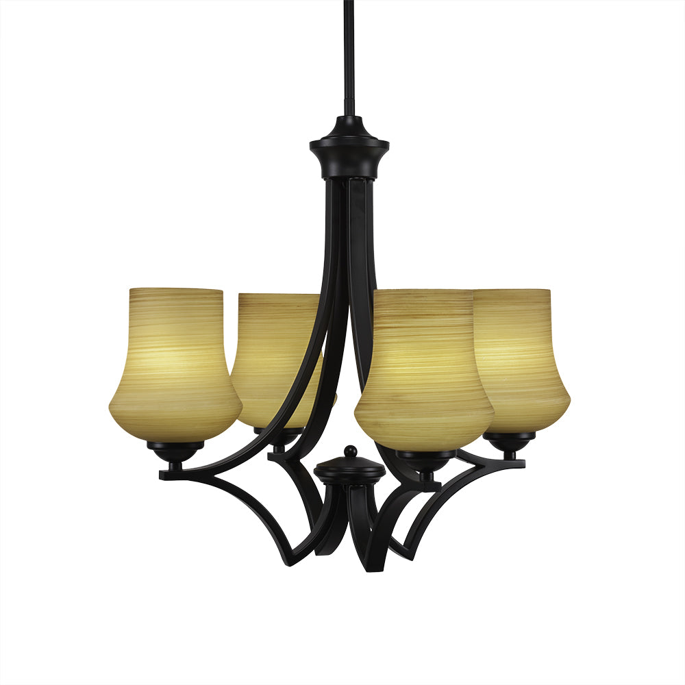 Toltec Zilo 564-mb-680 Chandelier Light - Matte Black