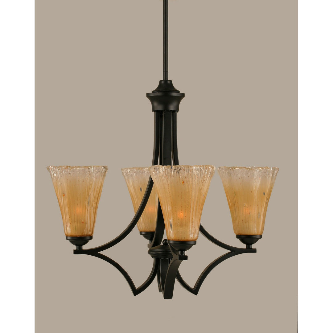 Toltec Zilo 564-mb-720 Chandelier Light - Matte Black