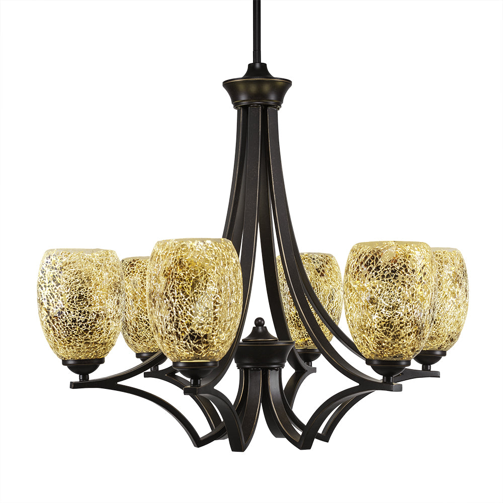 Toltec Zilo 566-dg-4175 Chandelier Light - Dark Granite