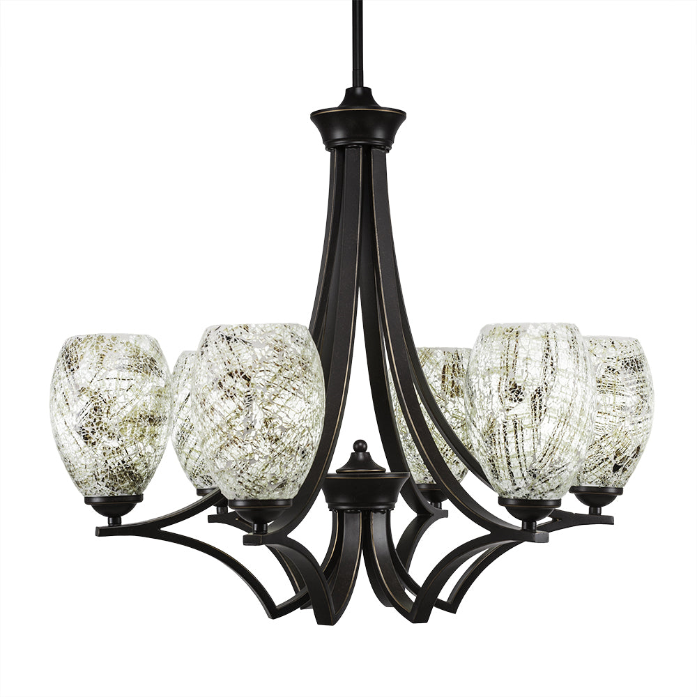 Toltec Zilo 566-dg-5054 Chandelier Light - Dark Granite