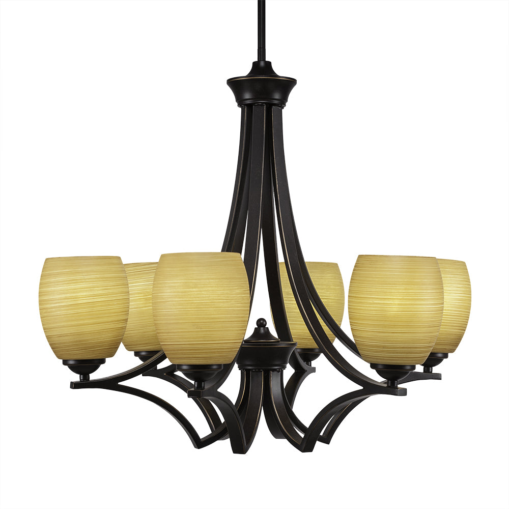 Toltec Zilo 566-dg-625 Chandelier Light - Dark Granite