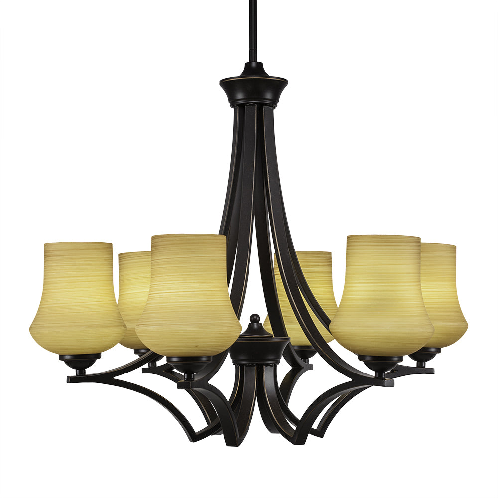 Toltec Zilo 566-dg-680 Chandelier Light - Dark Granite