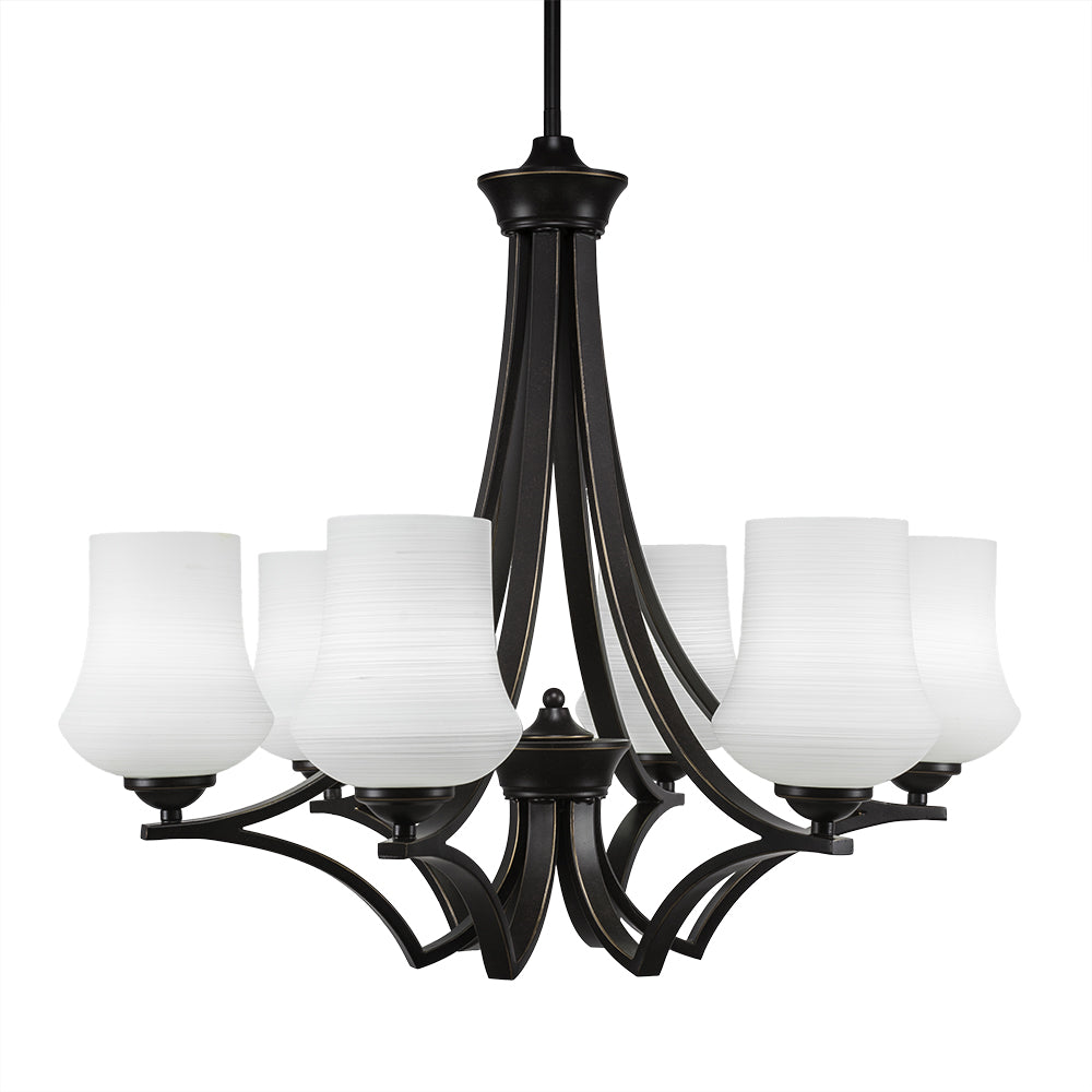 Toltec Zilo 566-dg-681 Chandelier Light - Dark Granite