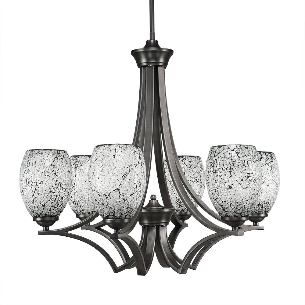 Toltec Zilo 566-gp-4165 Chandelier Light - Graphite