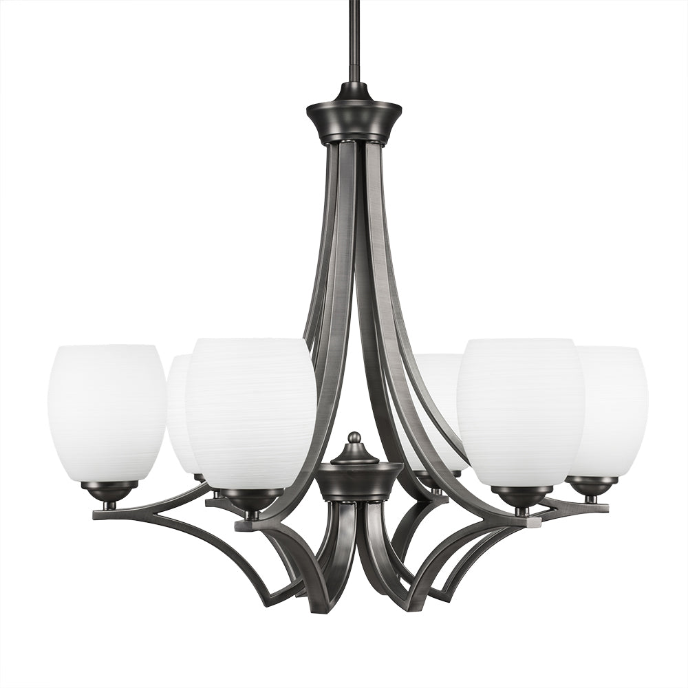 Toltec Zilo 566-gp-615 Chandelier Light - Graphite