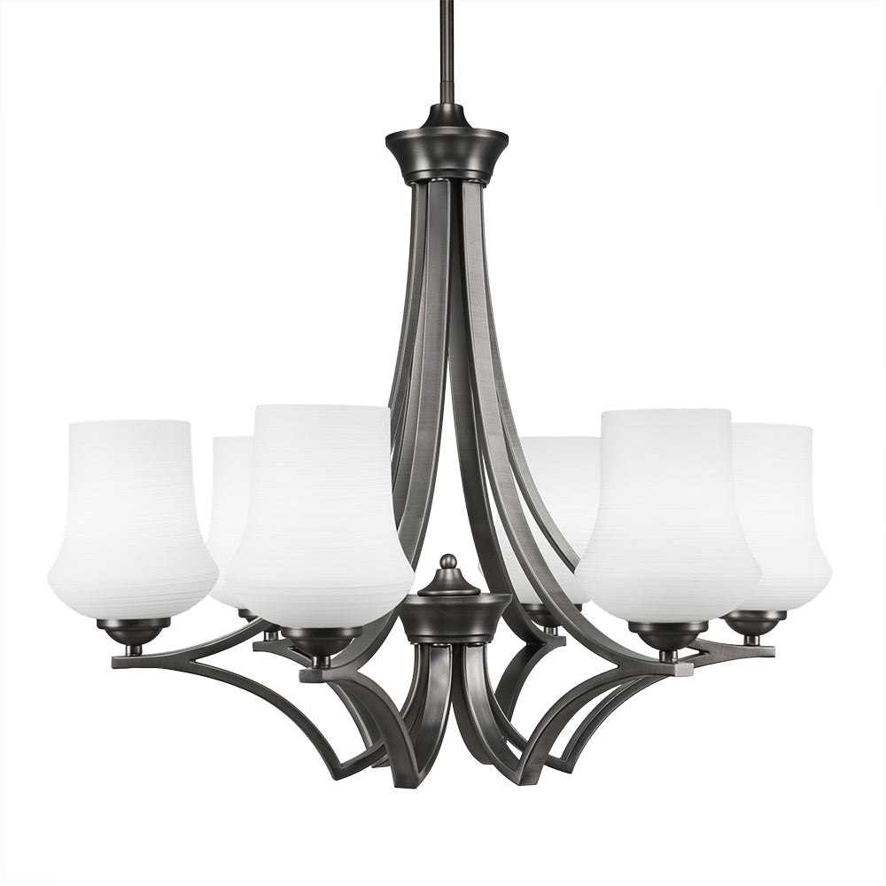 Toltec Zilo 566-gp-681 Chandelier Light - Graphite
