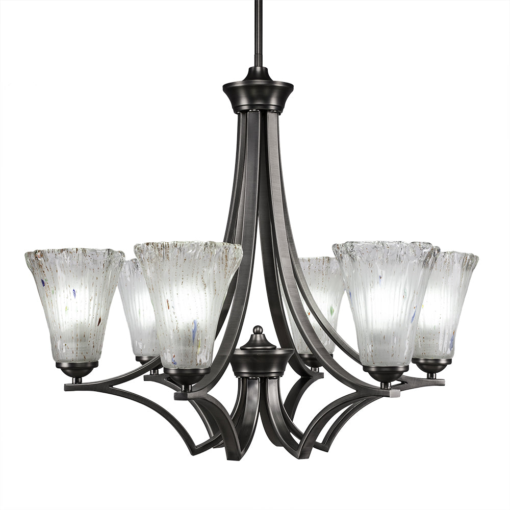 Toltec Zilo 566-gp-721 Chandelier Light - Graphite