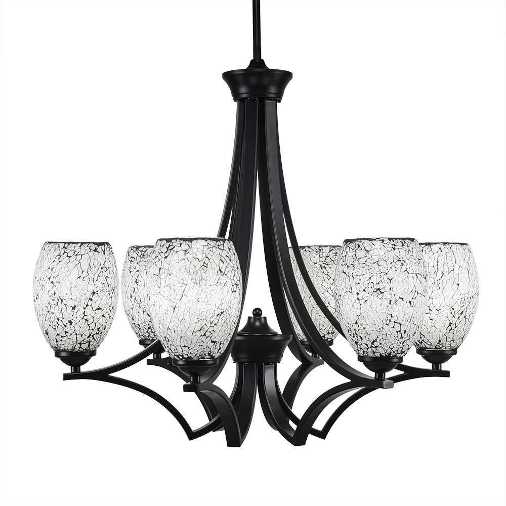 Toltec Zilo 566-mb-4165 Chandelier Light - Matte Black