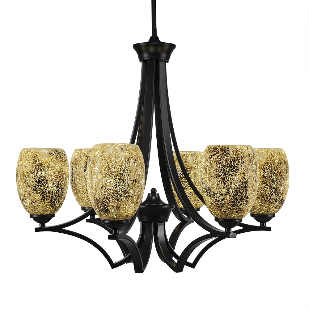 Toltec Zilo 566-mb-4175 Chandelier Light - Matte Black