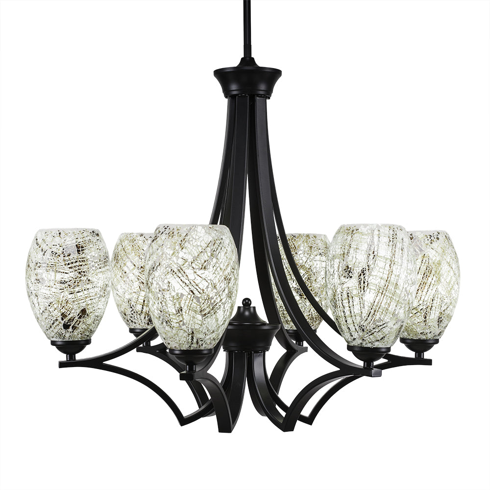 Toltec Zilo 566-mb-5054 Chandelier Light - Matte Black