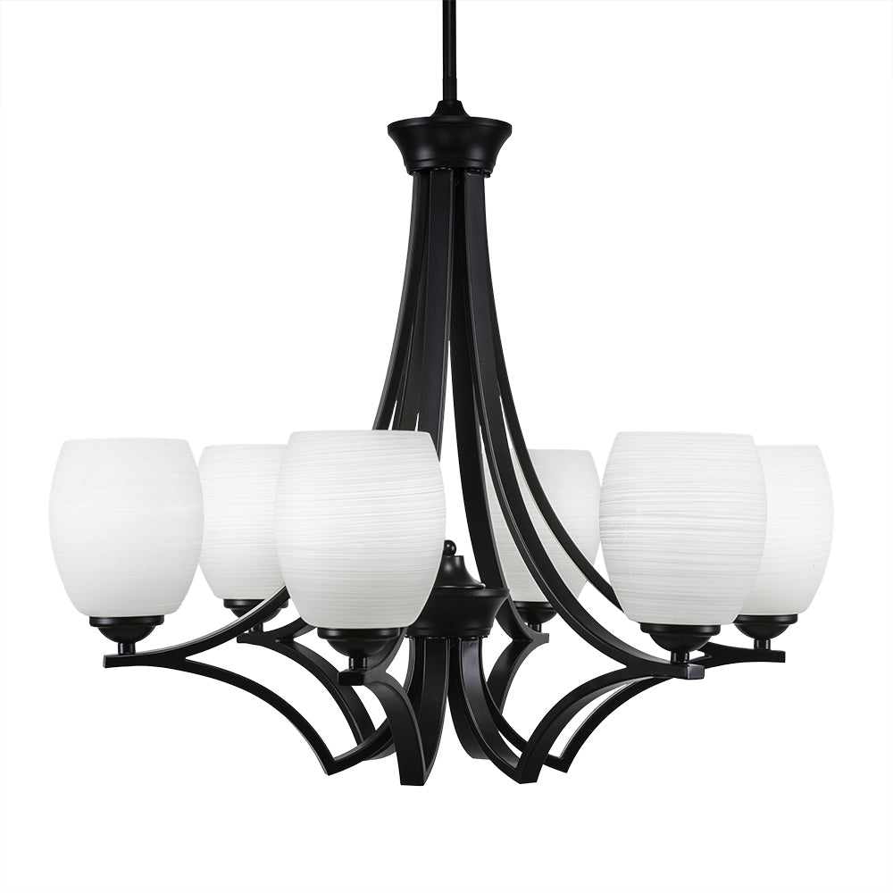 Toltec Zilo 566-mb-615 Chandelier Light - Matte Black