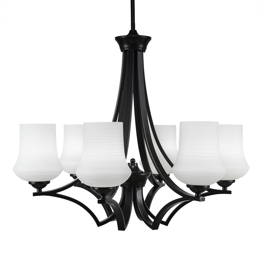 Toltec Zilo 566-mb-681 Chandelier Light - Matte Black