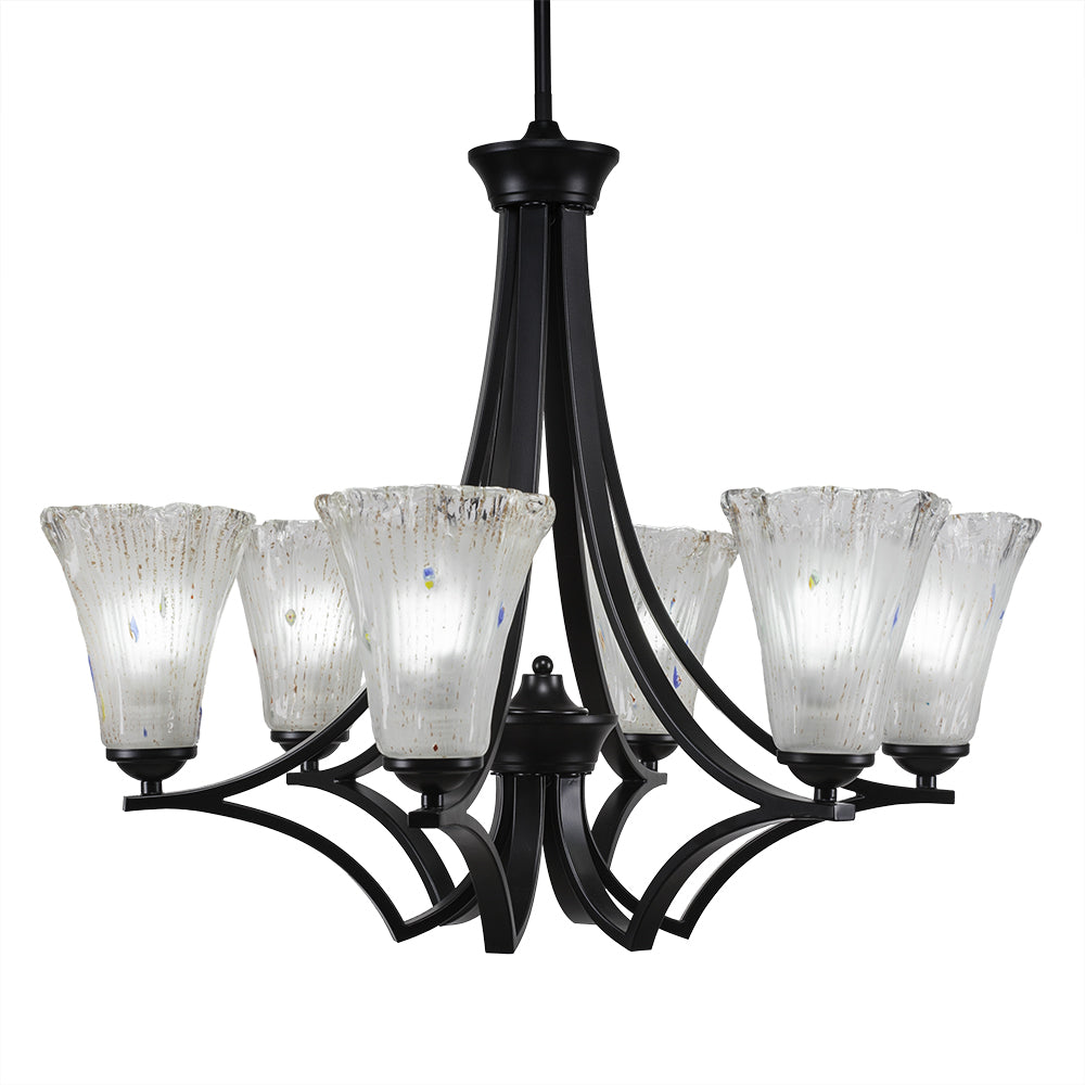 Toltec Zilo 566-mb-721 Chandelier Light - Matte Black