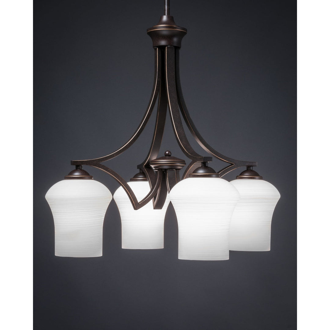 Toltec Zilo 568-dg-681 Chandelier Light - Dark Granite